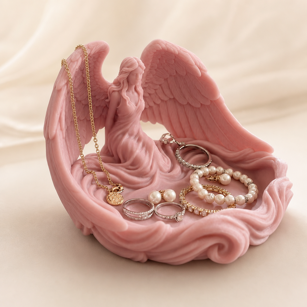 Prato Porta-Joias Asas de Anjo