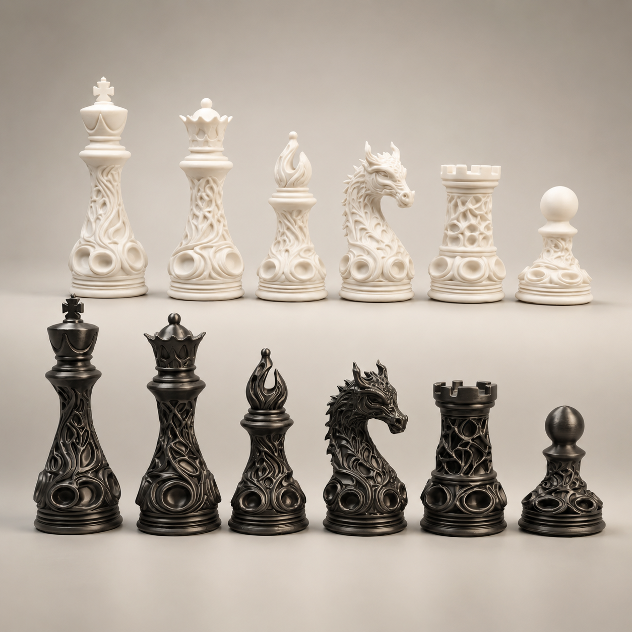 Peças de Xadrez Drago