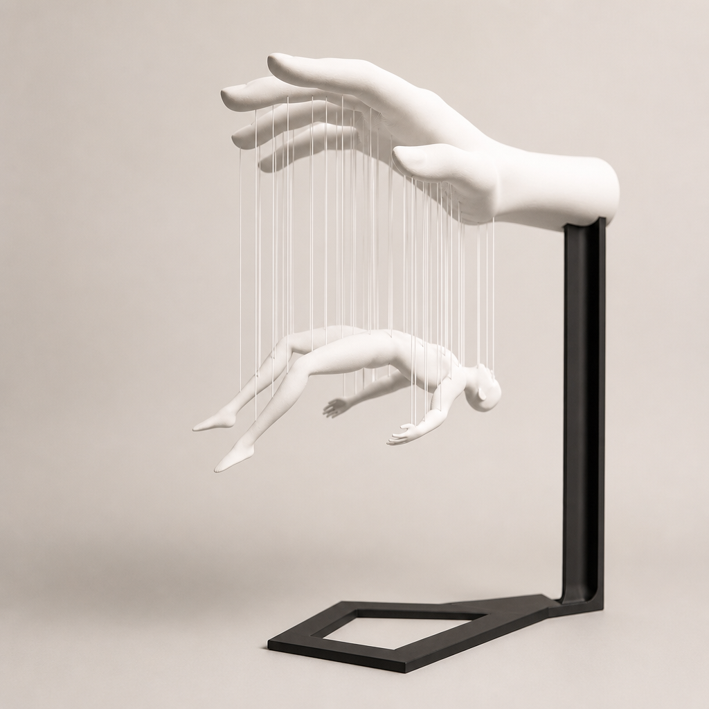 Overtaken - Escultura de Arte Suspensa