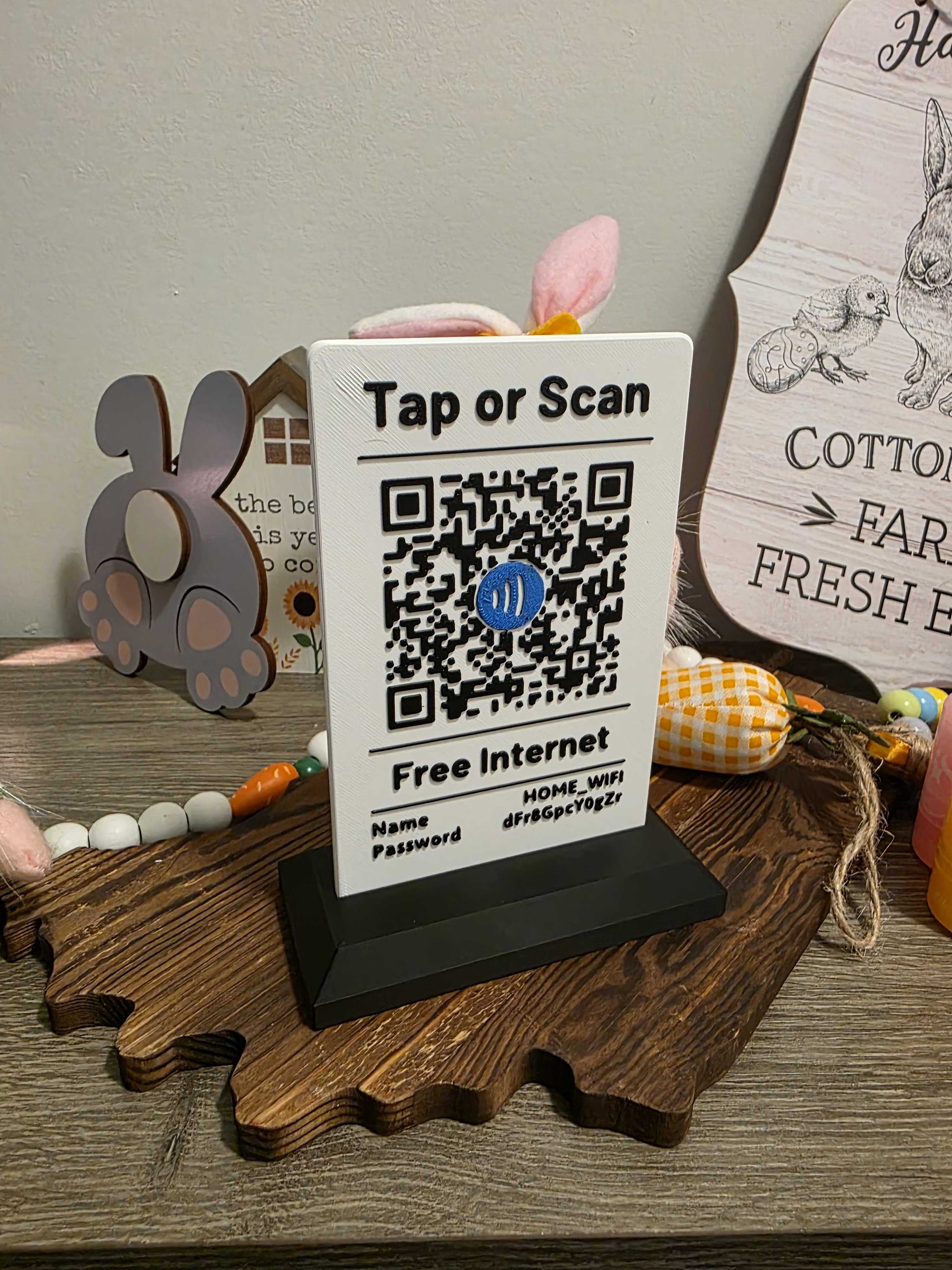 Placa QR Code Personalizada com Opção NFC