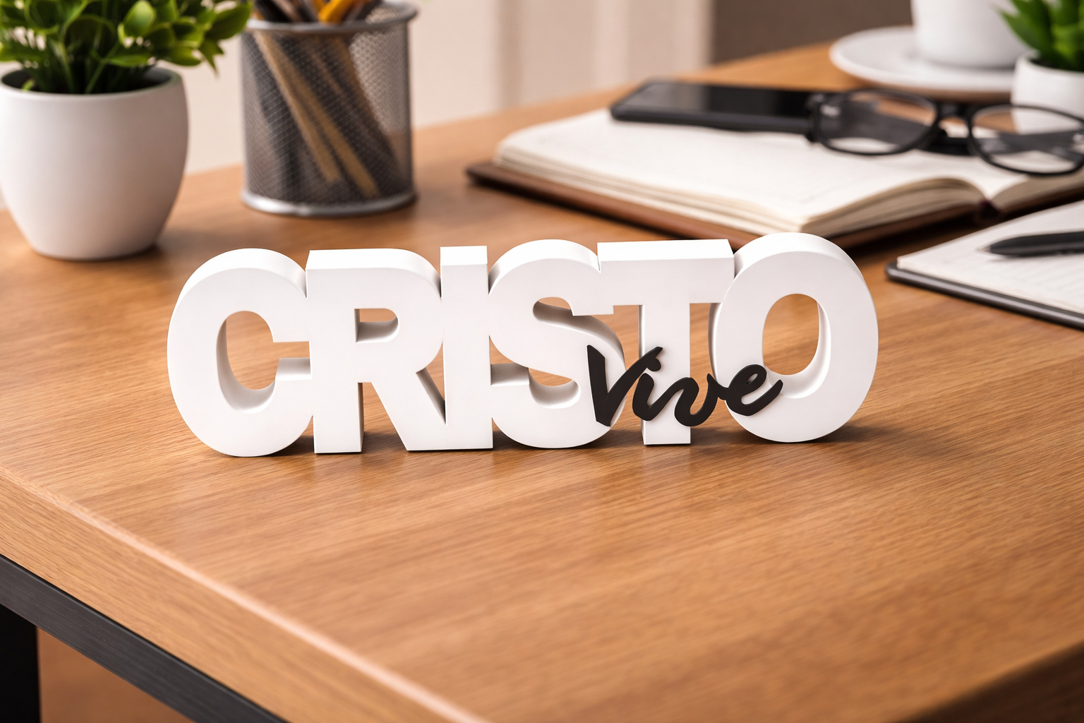 Letreiro Decorativo Cristo Vive