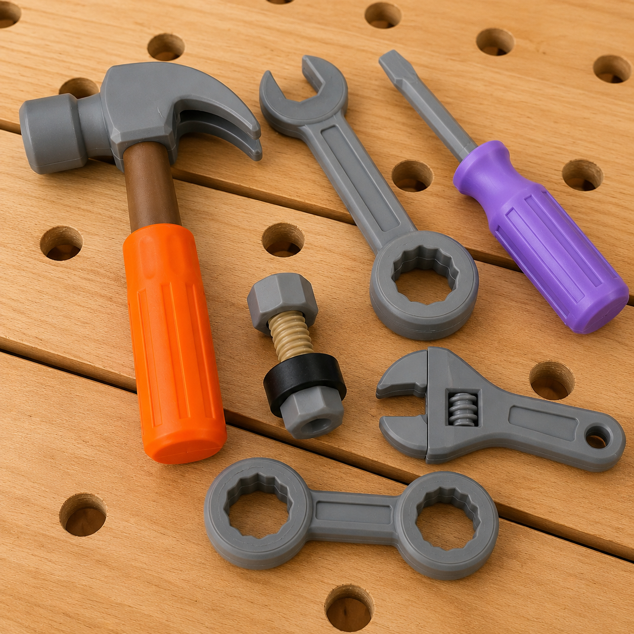 Kit di 6 strumenti in plastica