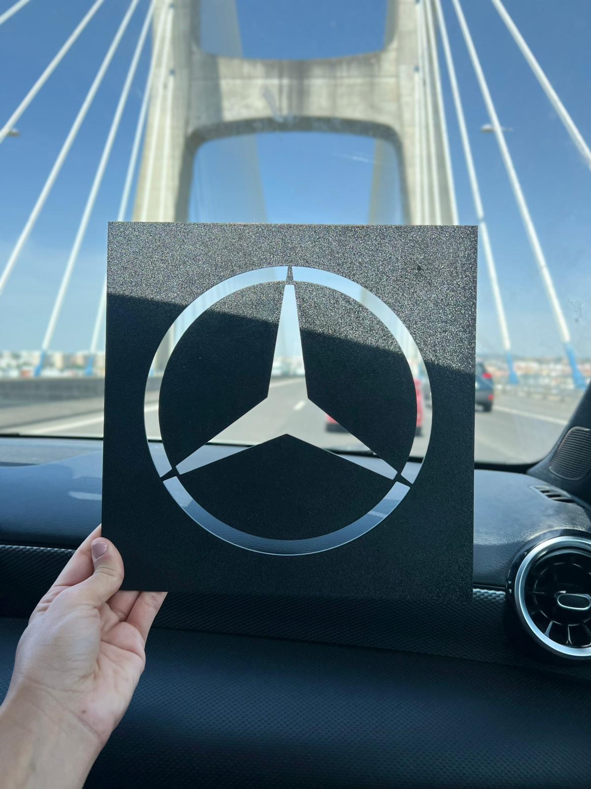 Stencil per logo auto 25x25